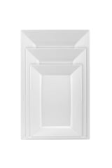 9.5 In. Clear Rectangular Plastic Plates | 120 Count
