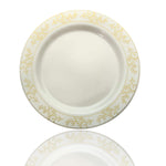 10.25 In. Gold Leaf Premium Plates | 10 Count