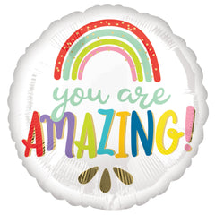 "You Are Amazing" Rainbow Foil Balloon - 18-Inch