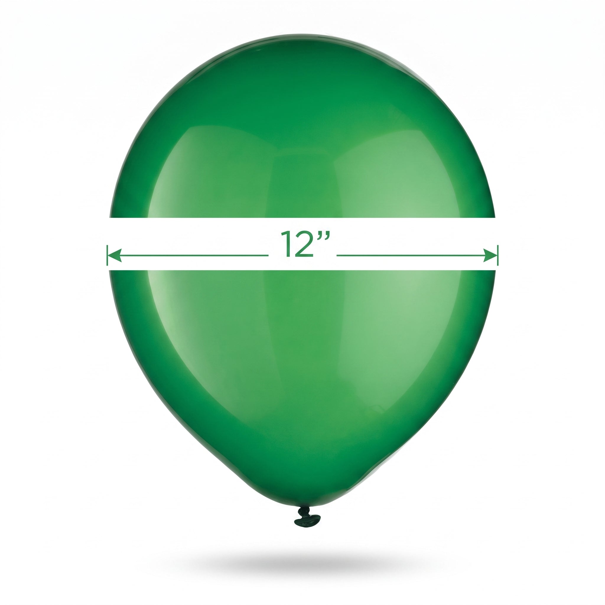 Festive Green 12" Latex Balloons - Pack of 72