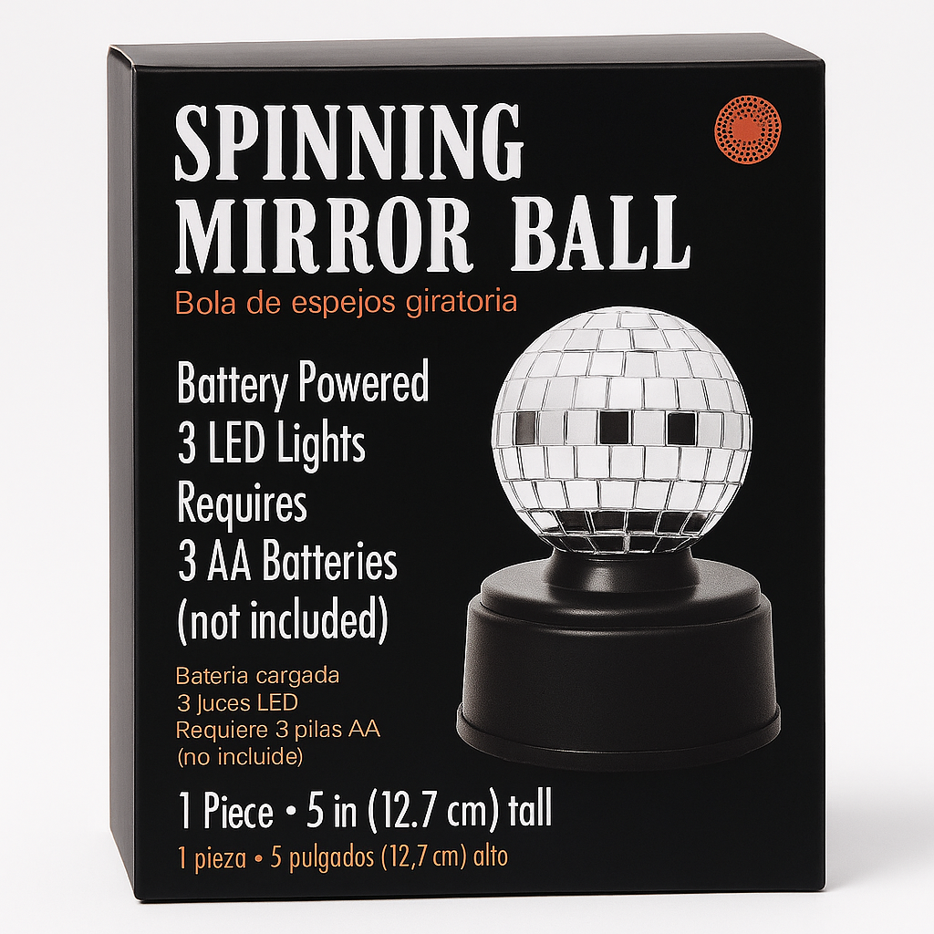 Mini Mirror Ball with LED Lights