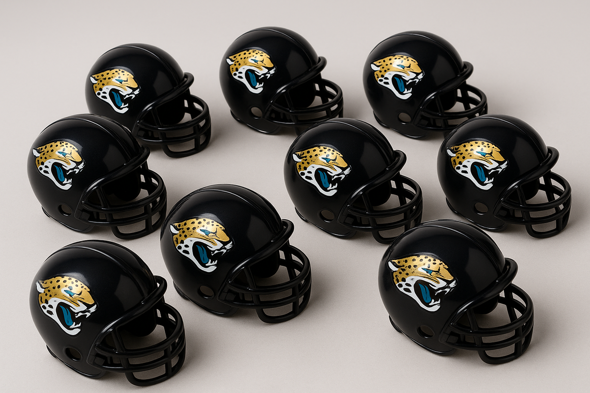 Jacksonville Jaguars Mini Helmet Party Pack - 8 Pieces