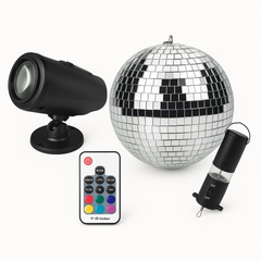 8" Mirror Ball Kit - Disco Party Essential