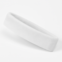 Classic White Sweatband for Everyday Style