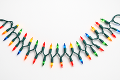 Vibrant Multi-Color String Lights - 100 Incandescent Bulbs