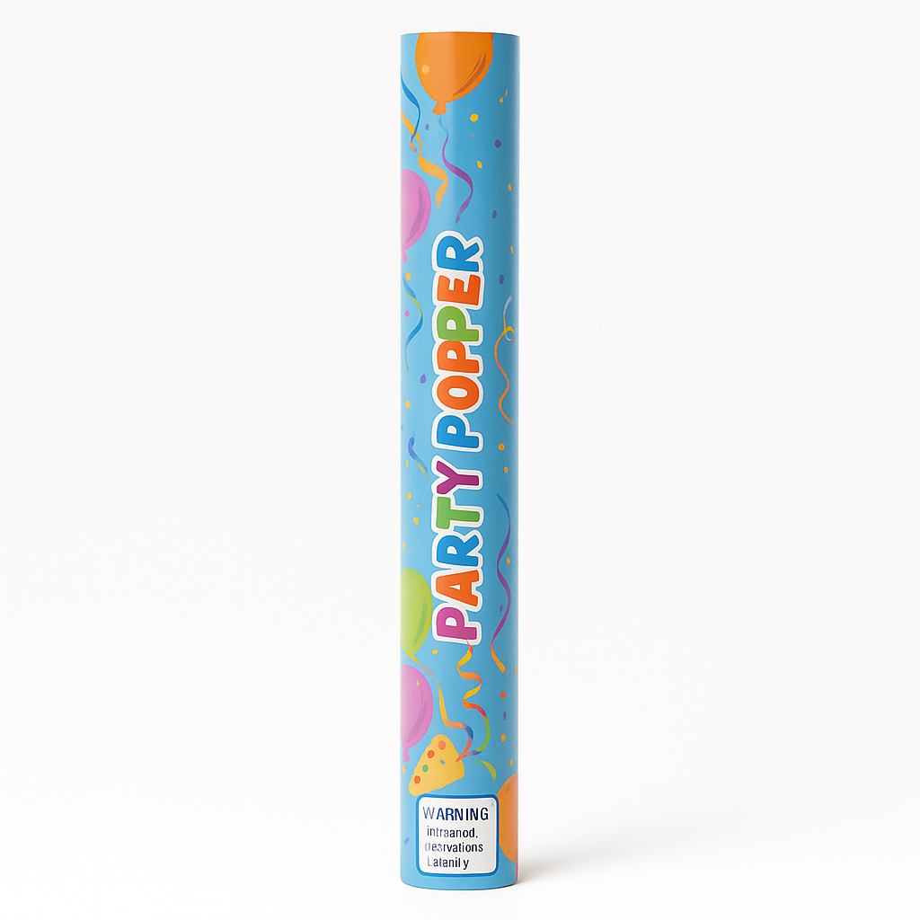 24" Multicolor Confetti Party Popper