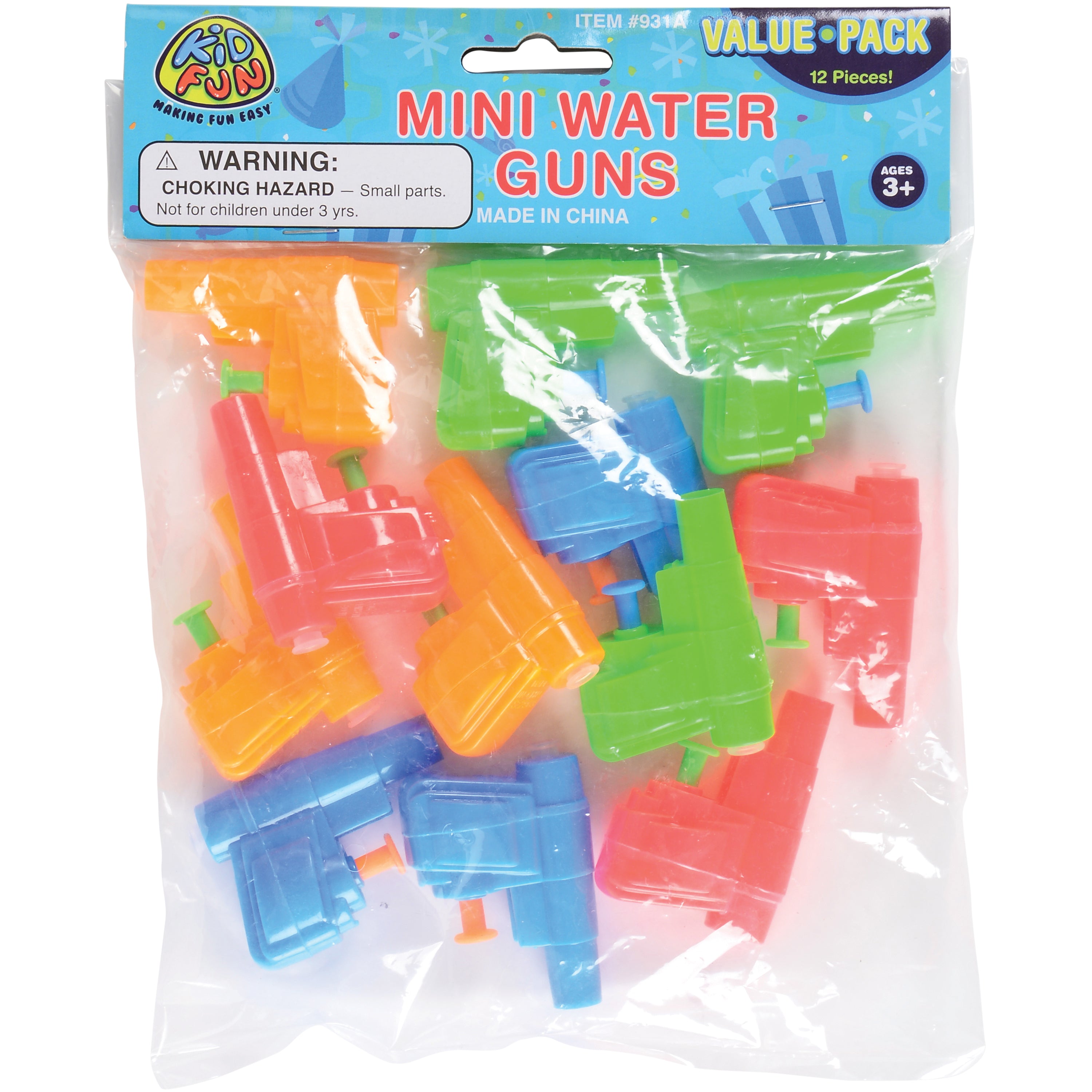 Mini Water Guns - 12 Count