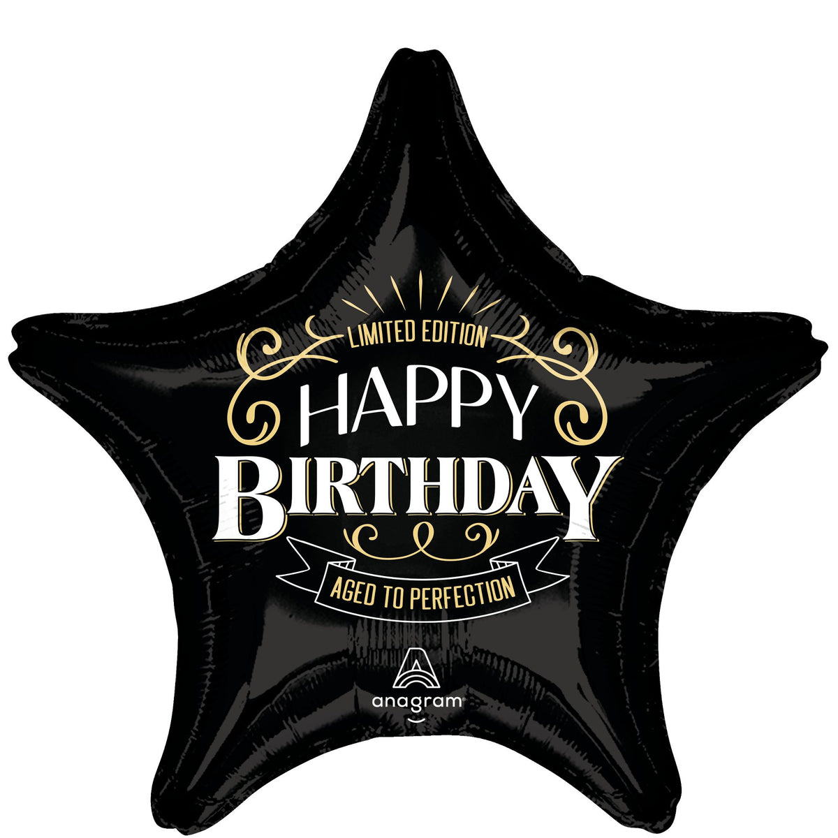 Star-Shaped "Happy Birthday" Foil Balloon - Limited Edition