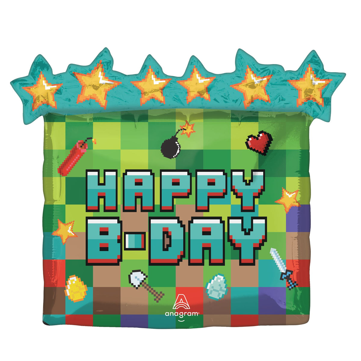 Pixel Party SuperShape Foil Balloon