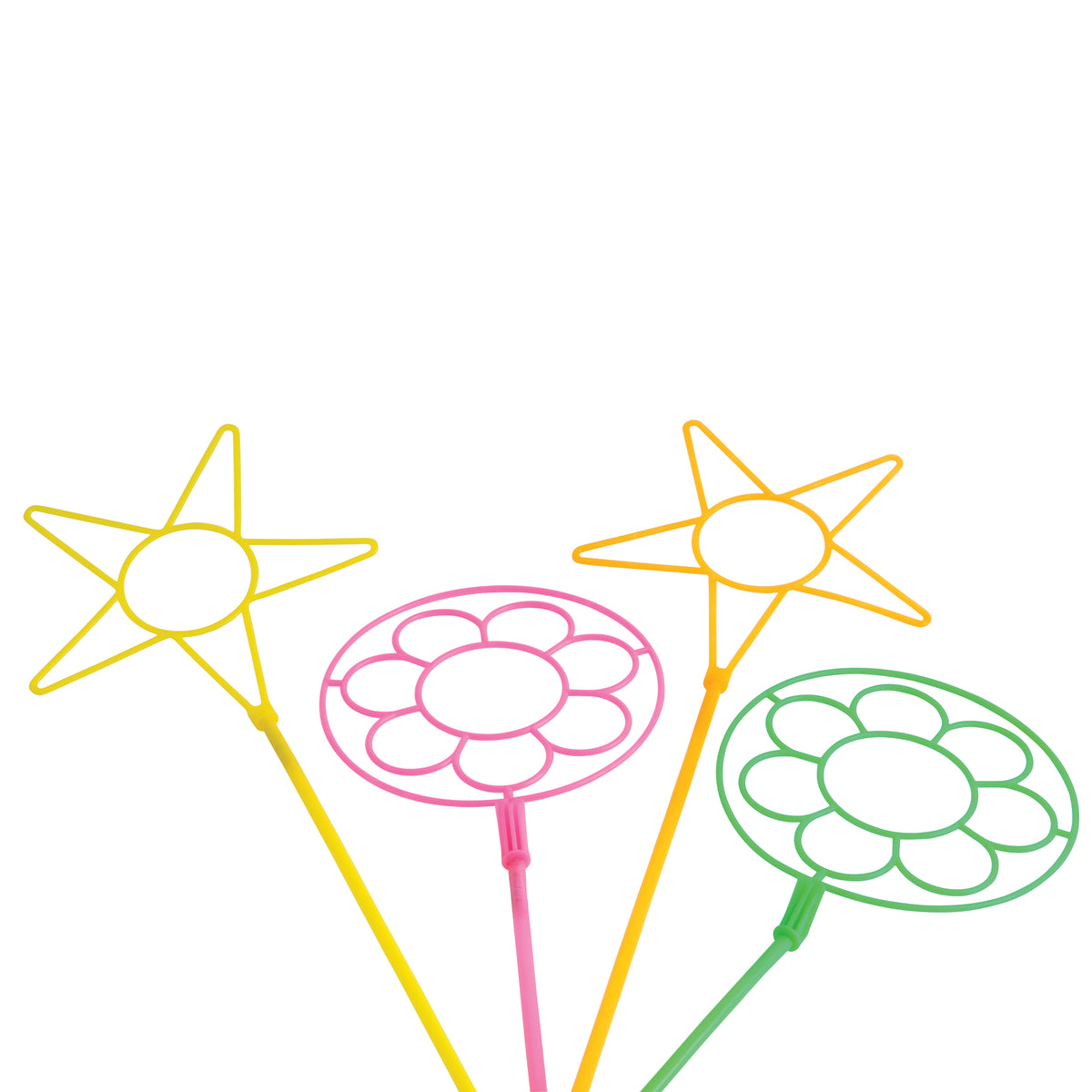 Giant Neon Bubble Wands - 12 Count