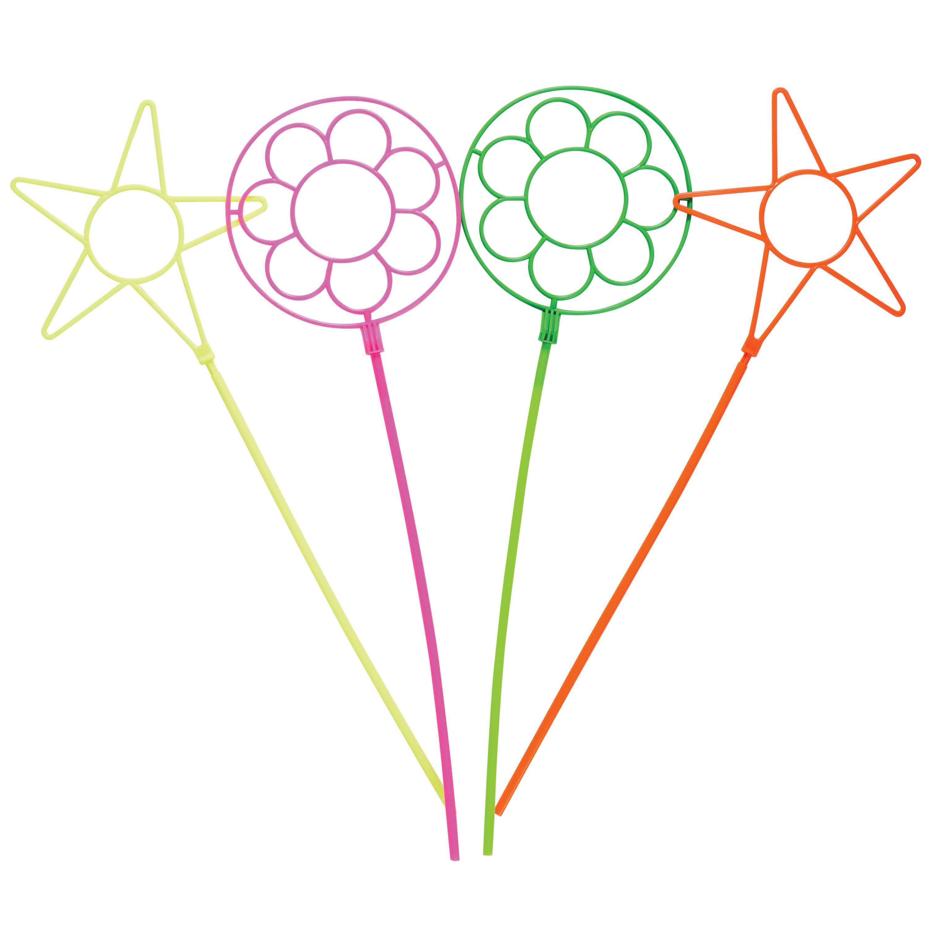 Giant Neon Bubble Wands - 12 Count
