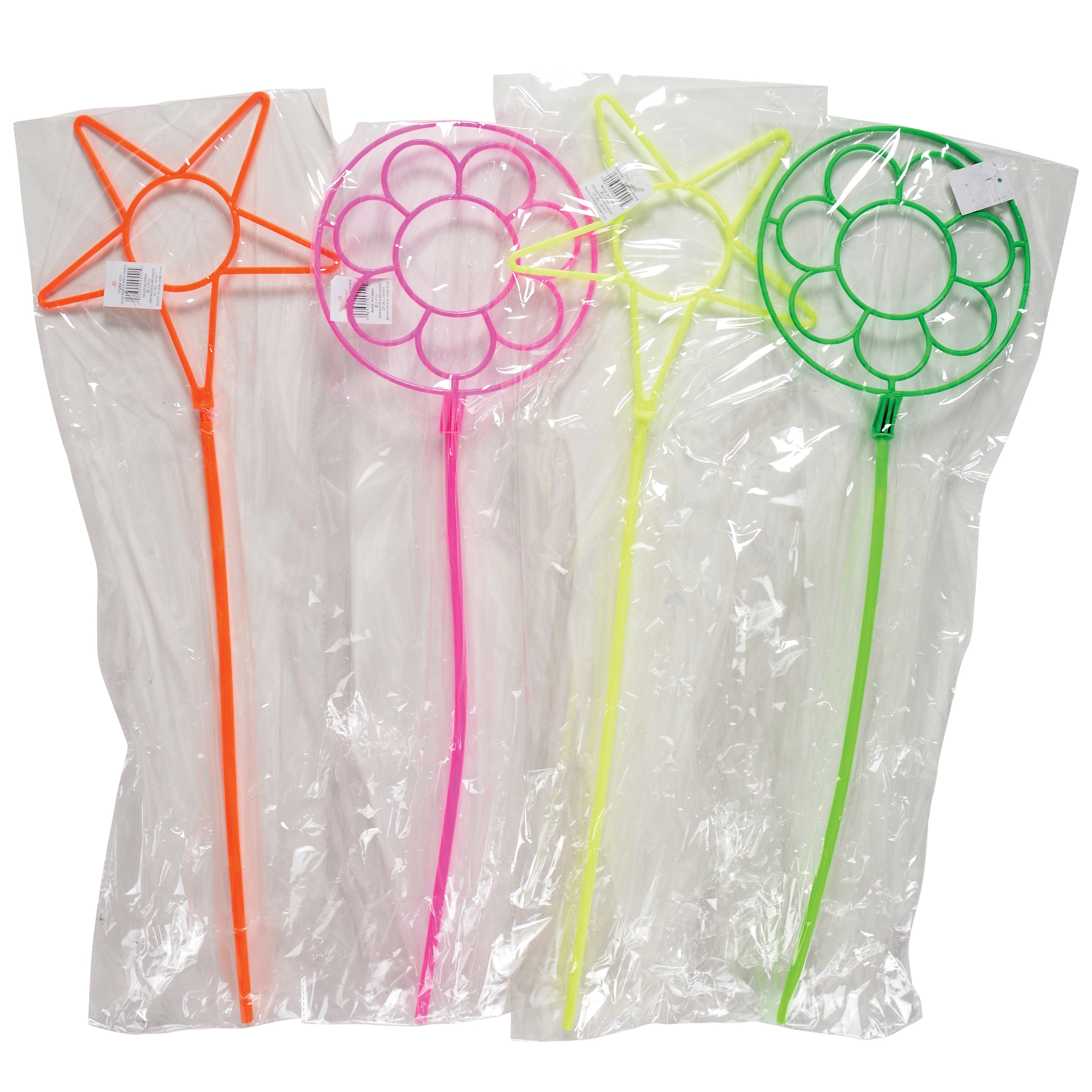Giant Neon Bubble Wands - 12 Count