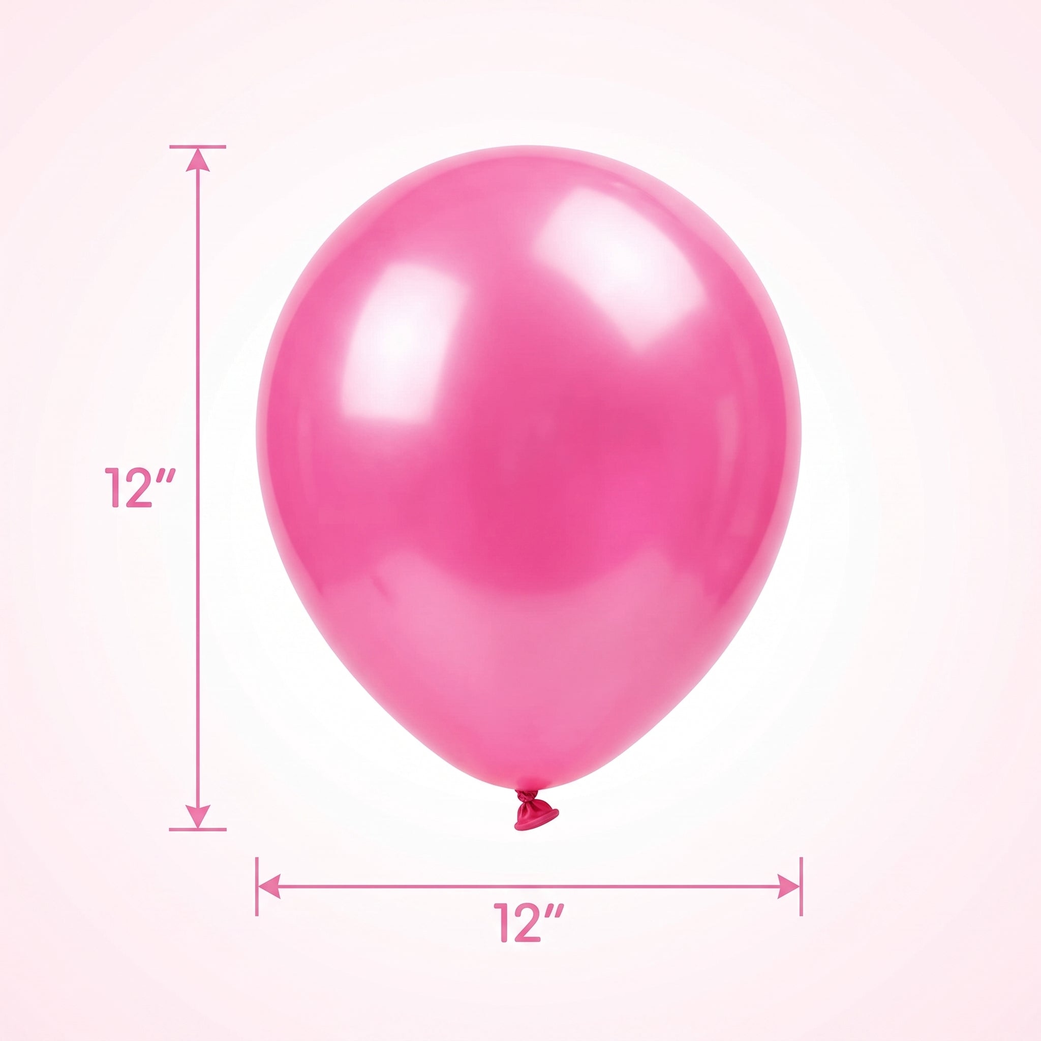 Bright Pink Pearl Latex Balloons, 12-Inch, 15-Pack