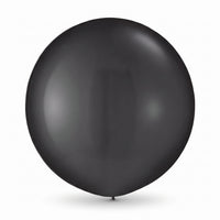 Elegant Black Latex Balloons - 24" (4 Pack)
