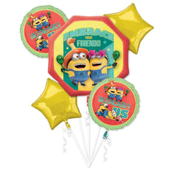 Despicable Me 4 Balloon Bouquet - 5 Piece Set