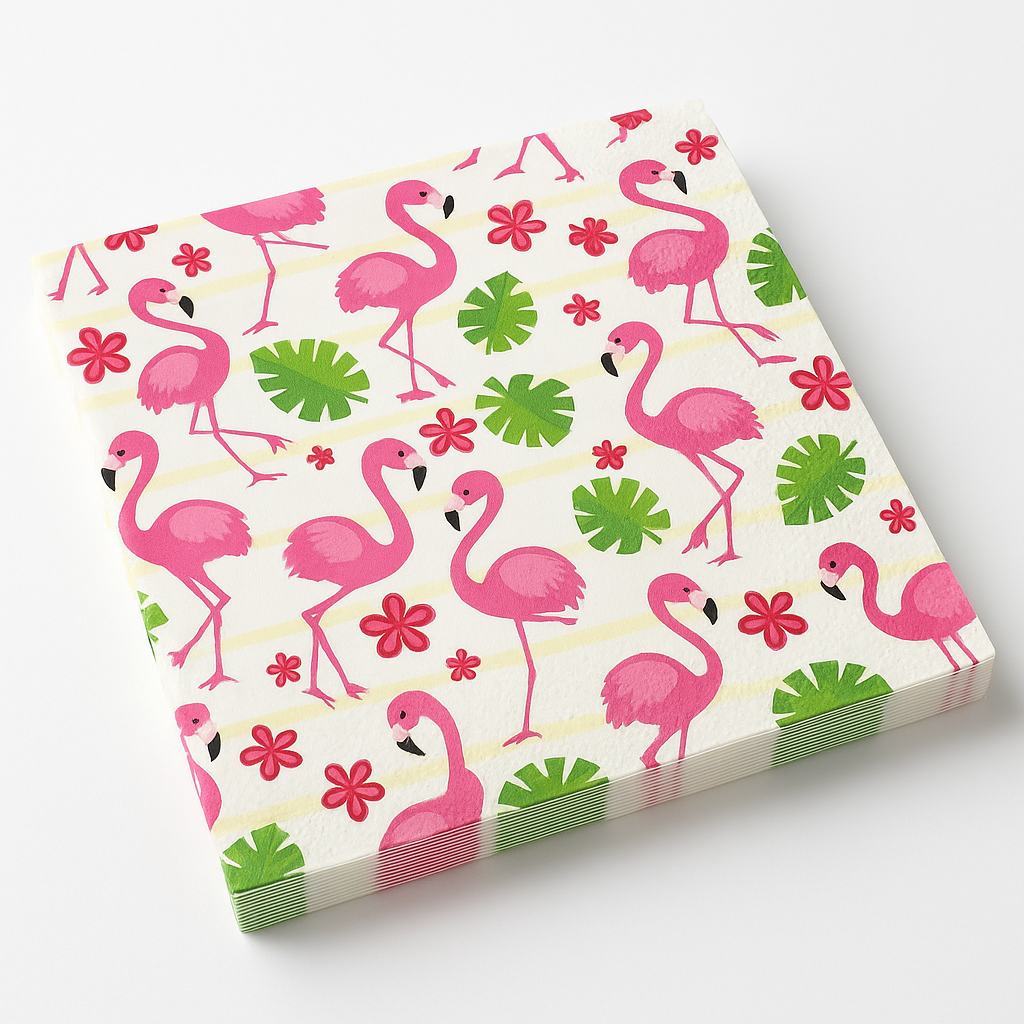Tropical Flamingo Beverage Napkins