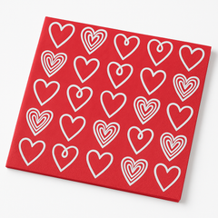 Happy Valentine's Day Beverage Napkins - 2-Ply
