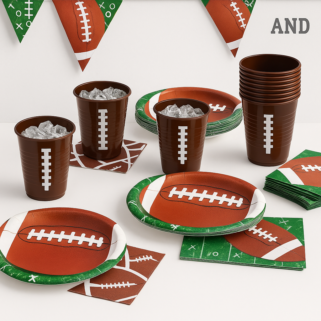 Game Day Football Party Tableware Kit