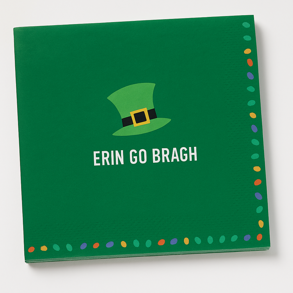 St. Patrick's Day Shamrock Luncheon Napkins