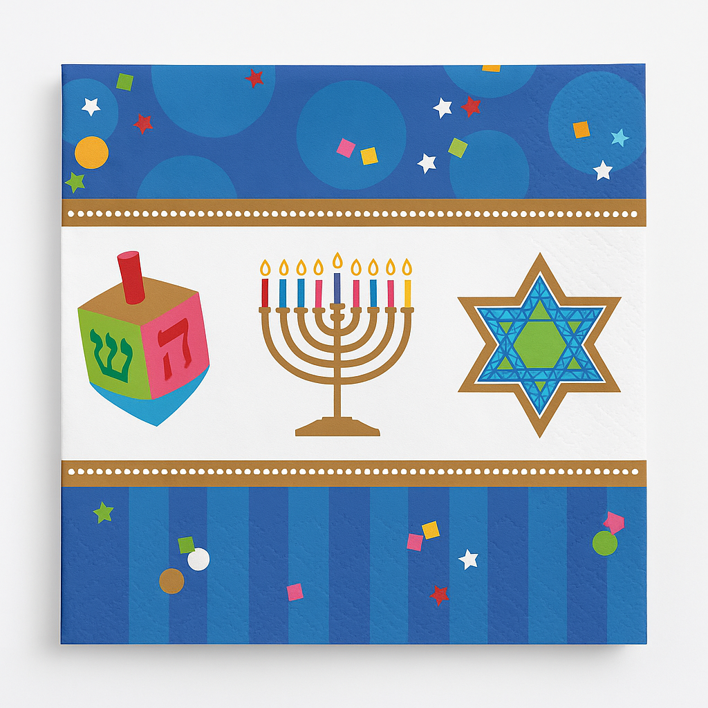 Hanukkah Celebration Luncheon Napkins