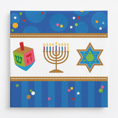 Hanukkah Celebration Luncheon Napkins