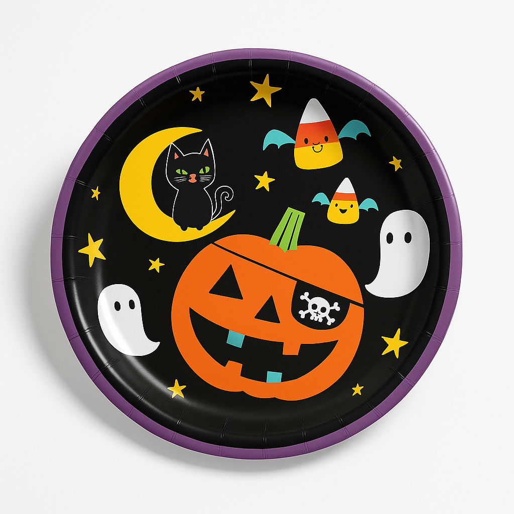 Spooky Fun Halloween 6.75" Paper Plates