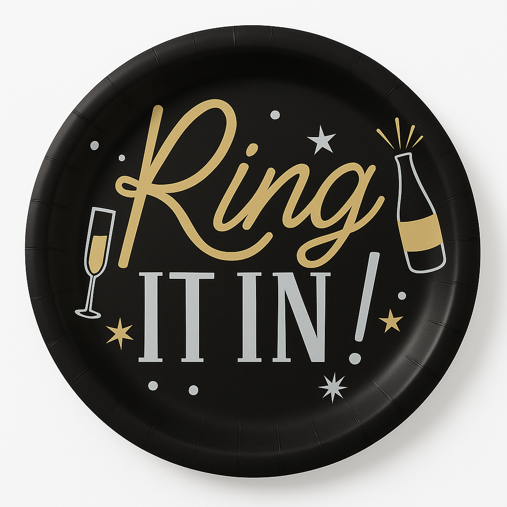 Celebrate New Year's 7" Round Paper Plates