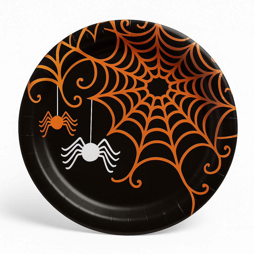 Spooky Spider 6.75" Halloween Paper Plates