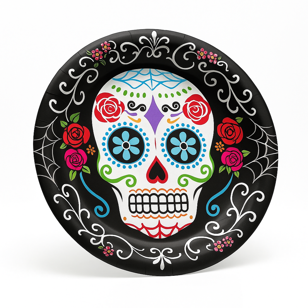 Day of the Dead 8.5" Paper Plates