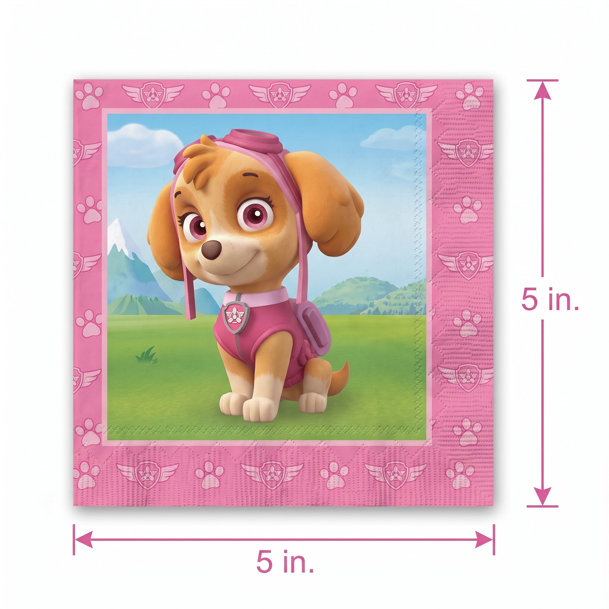 PAW Patrol Skye Beverage Napkins - 5 In. X 5 In.