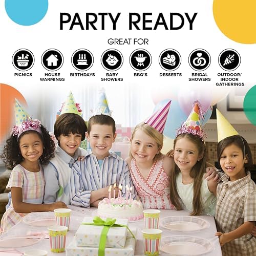9 in. Clear Plastic Plates | 50 Count