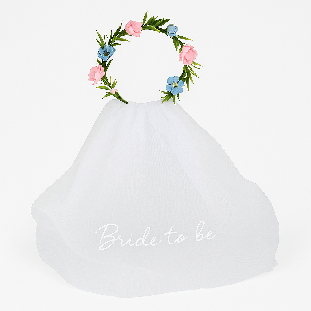 Ginger Ray Bride-to-Be Headband with Veil