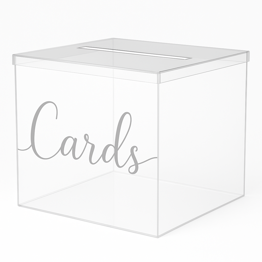 Elegant Acrylic Wedding Card Box by Ginger Ray