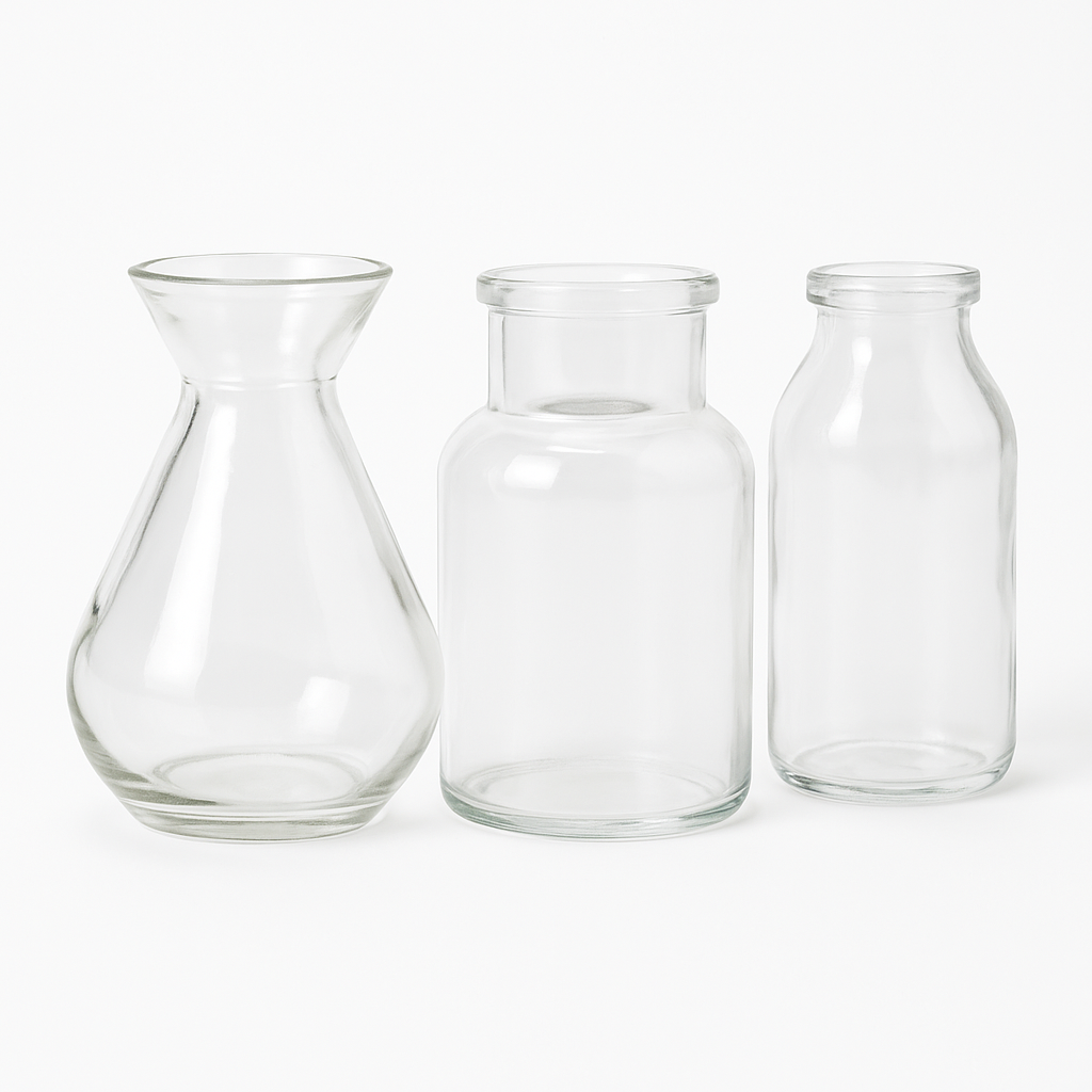 Elegant Glass Bottle Set - Perfect for Wedding Decor
