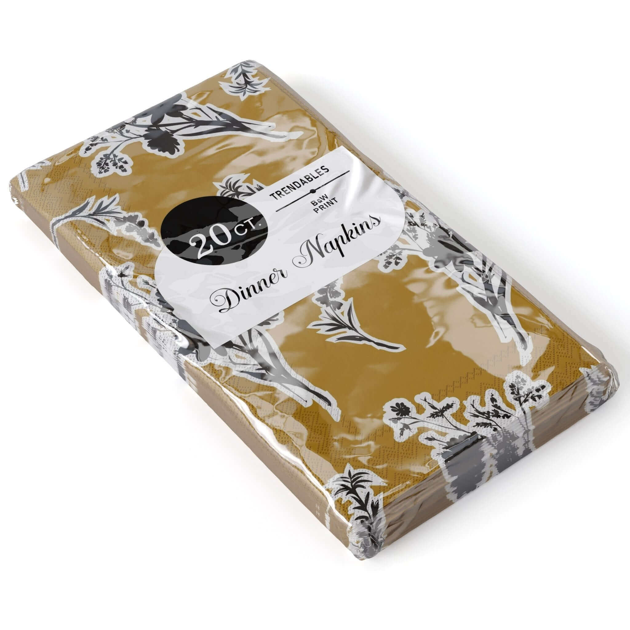 B&W Print Luncheon Napkins - 7.9 In. X 4.3 In. | 720 Count