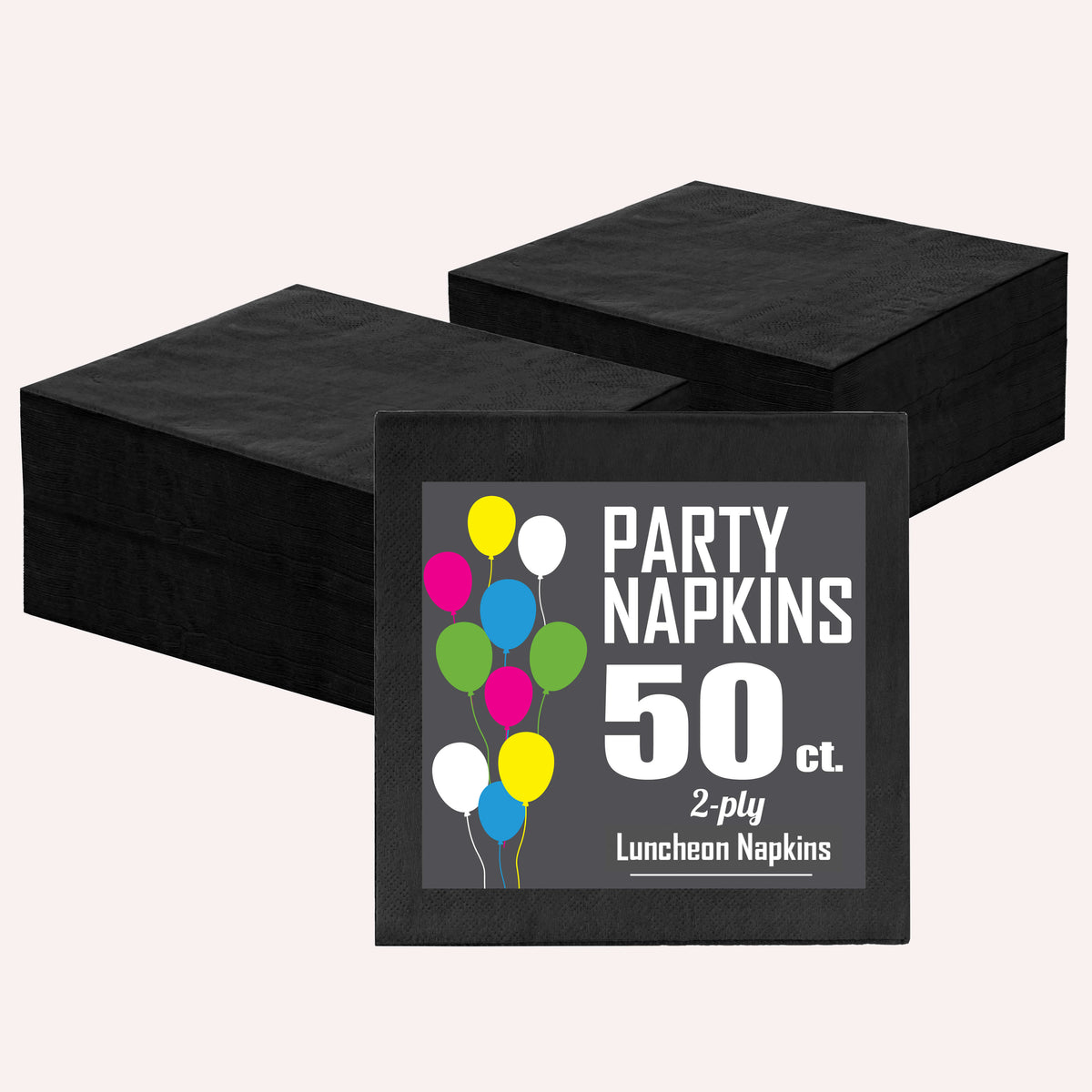 Black Luncheon Napkins | 1800 Count