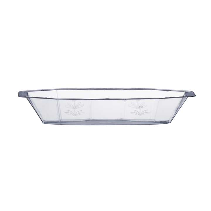 Clear Scrollware Serving Boats | 5 Count