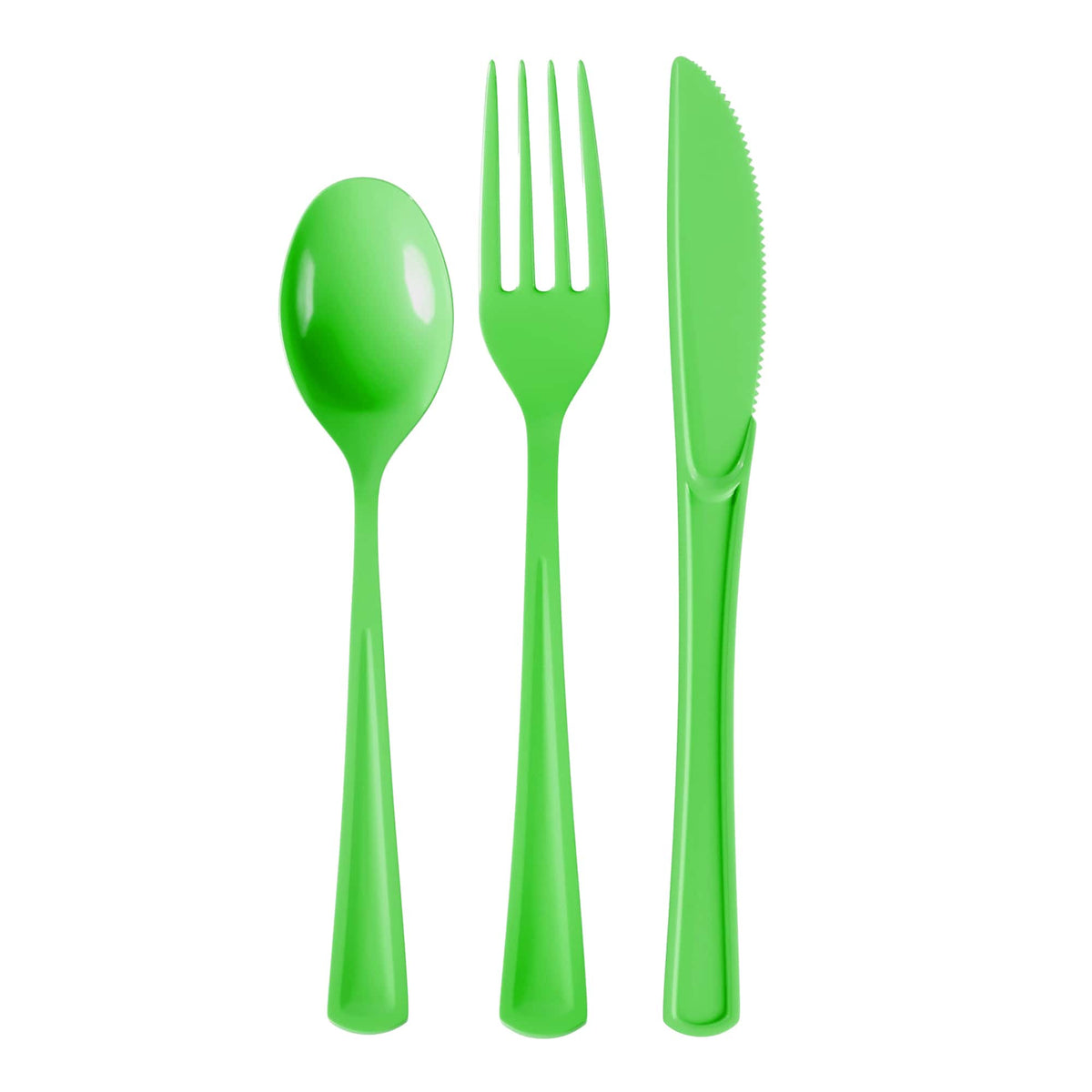 Heavy Duty Lime Cutlery Combo - 24 Count
