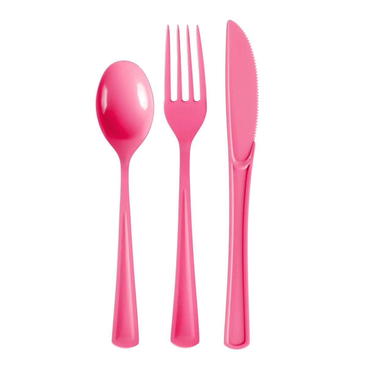 Cerise Cutlery Combo Set | 50 Forks 50 Spoons And 50 Knives