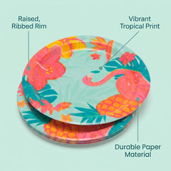 9" Summer Luau Paper Plates - 20 Ct.