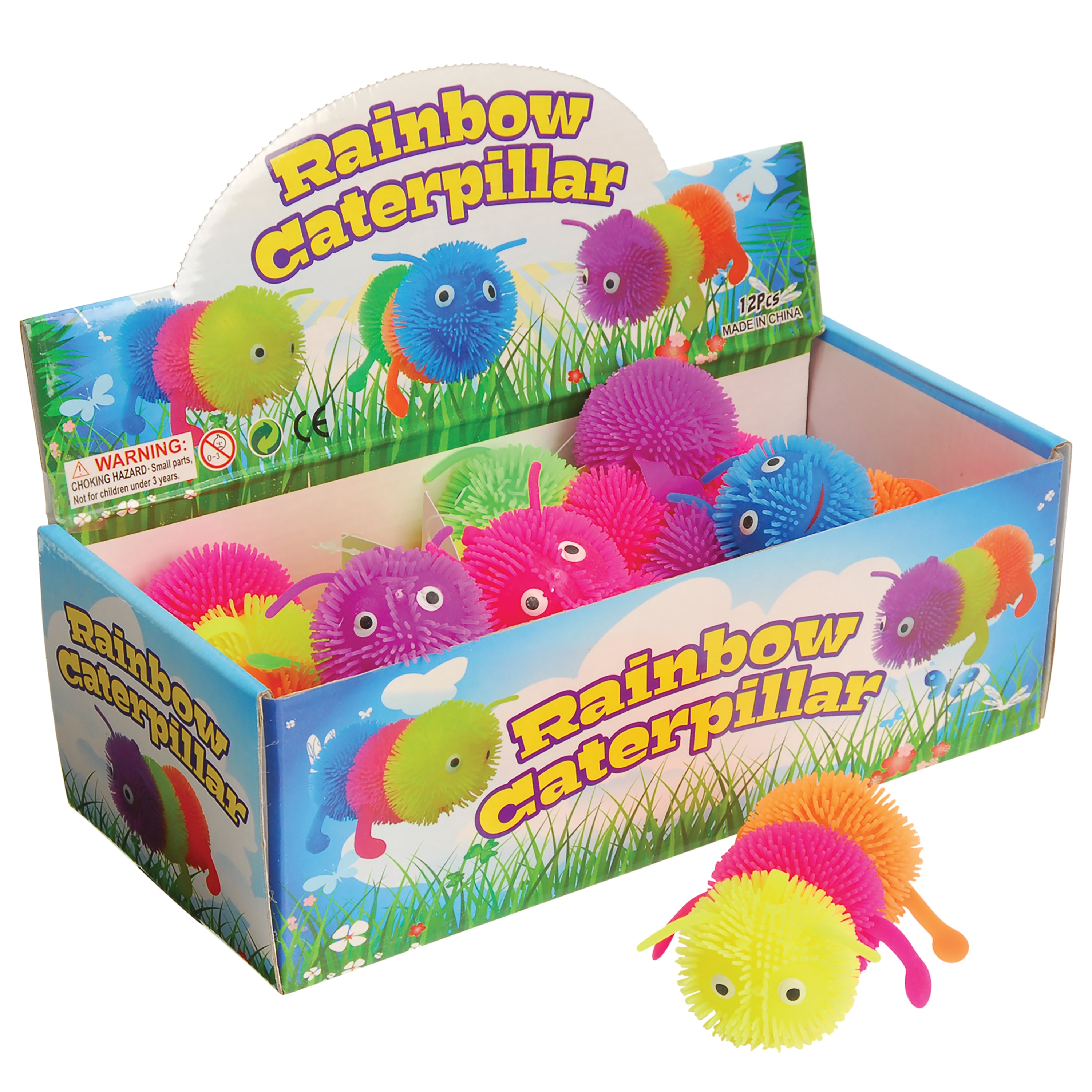 Light-Up Puffer Caterpillars - 12 Count