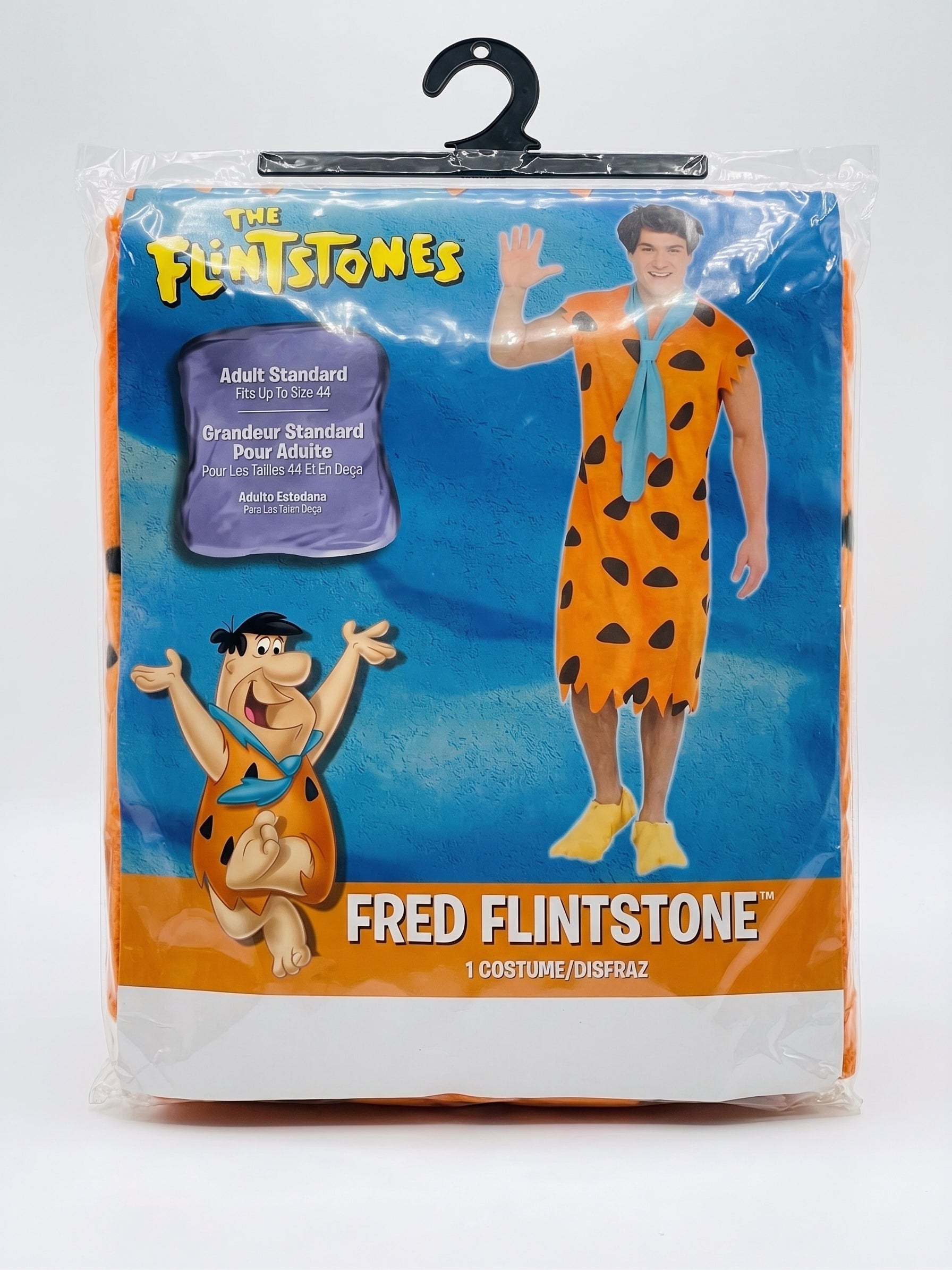 Fred Flintstone Halloween Costume - Adult Standard (Up to Size 44)