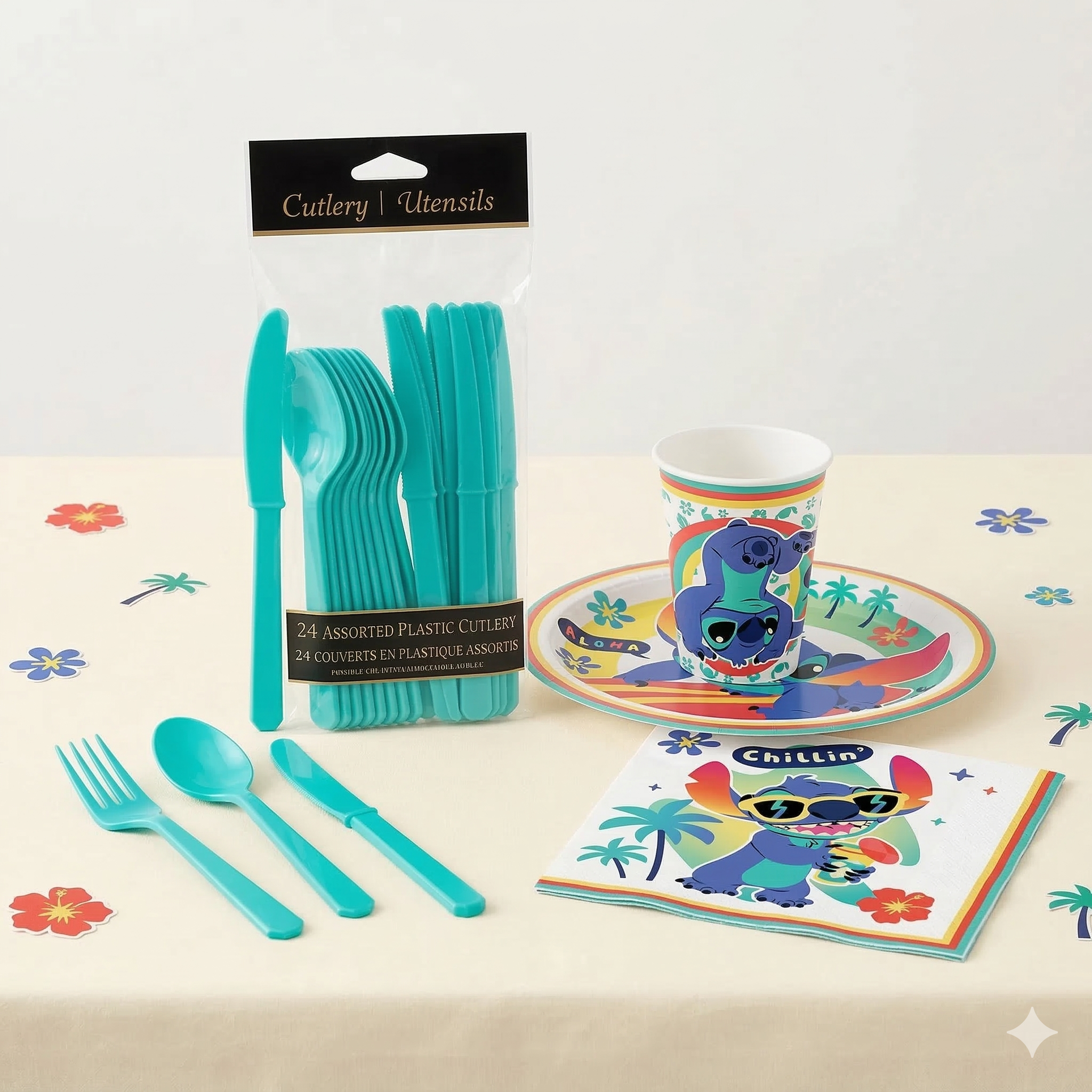 153 Pcs Lilo & Stitch Party Kit - For 20 Guests