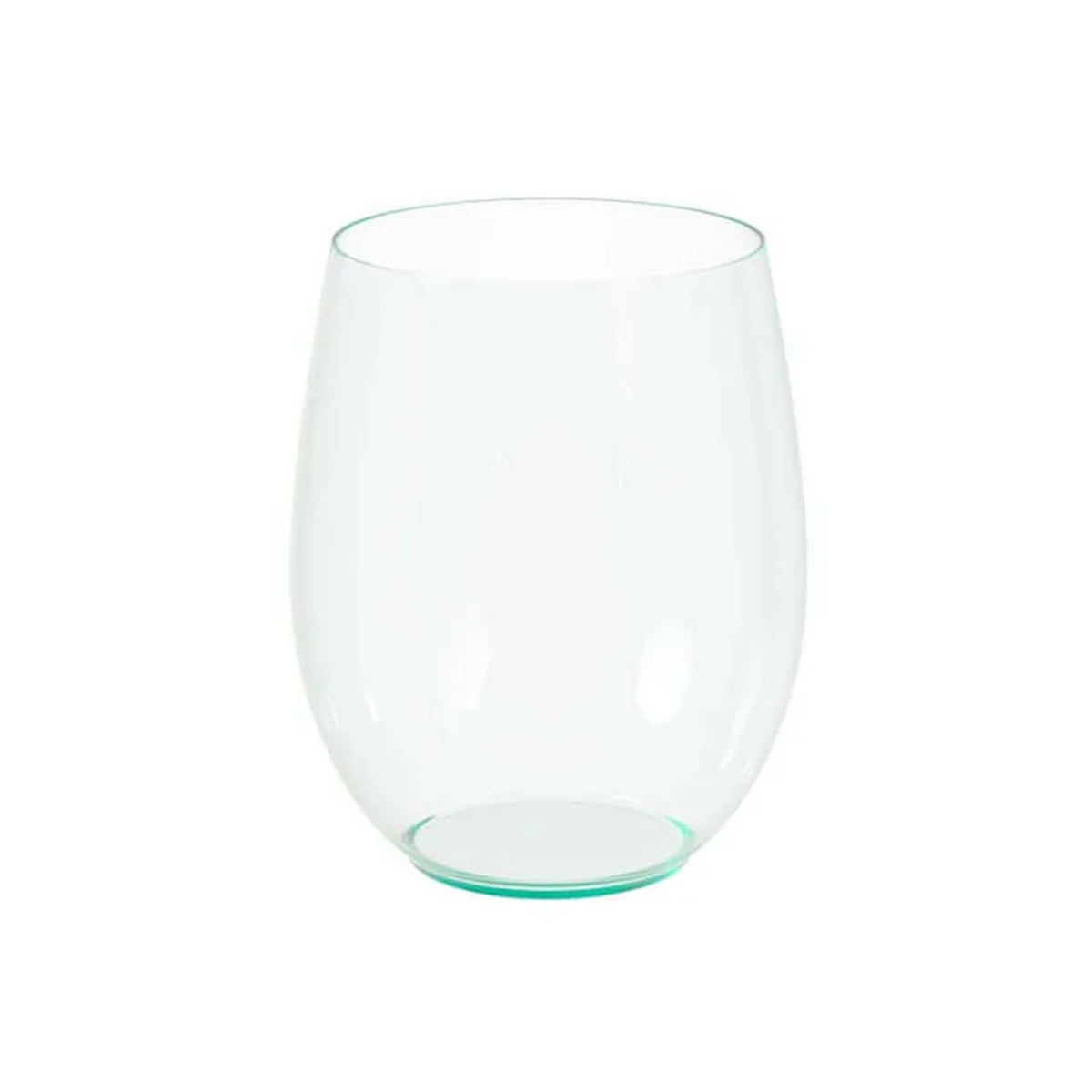16 Oz. Green Tint Stemless Wine Glasses | 6 Count