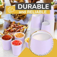 12 Oz. Lavender Paper Cups | 20 Count