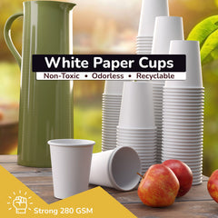 12 Oz. White Paper Cups | 20 Count