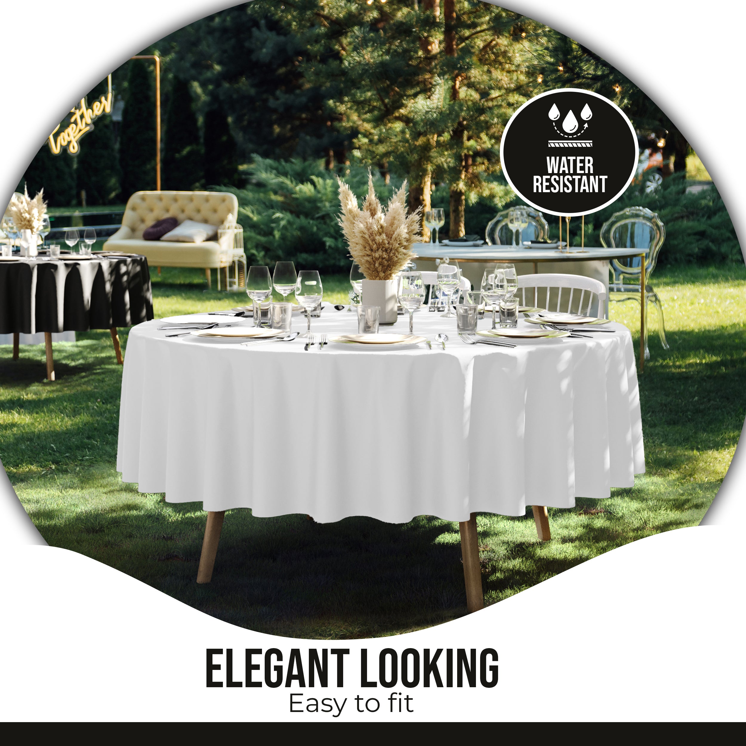 Premium White Table Cover 60" x 85"