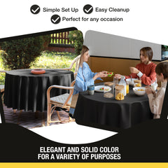 Premium Black Table Cover 52" x 52"