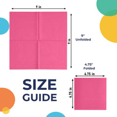 Cerise Beverage Napkins | 20 Count