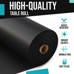 40 In. X 600 Ft. Premium Black Table Roll
